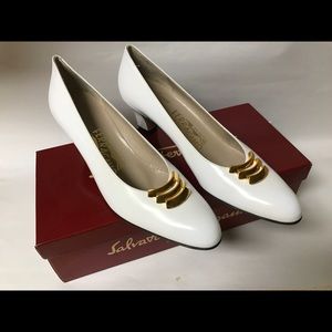 Ferragamo White Calf Daylight Women's Formal Shoes